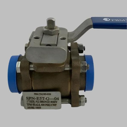 Bronze Ball Valve 1 in. 922 Bronze Body 600 PSIG PBM Valve Other PBM Valve