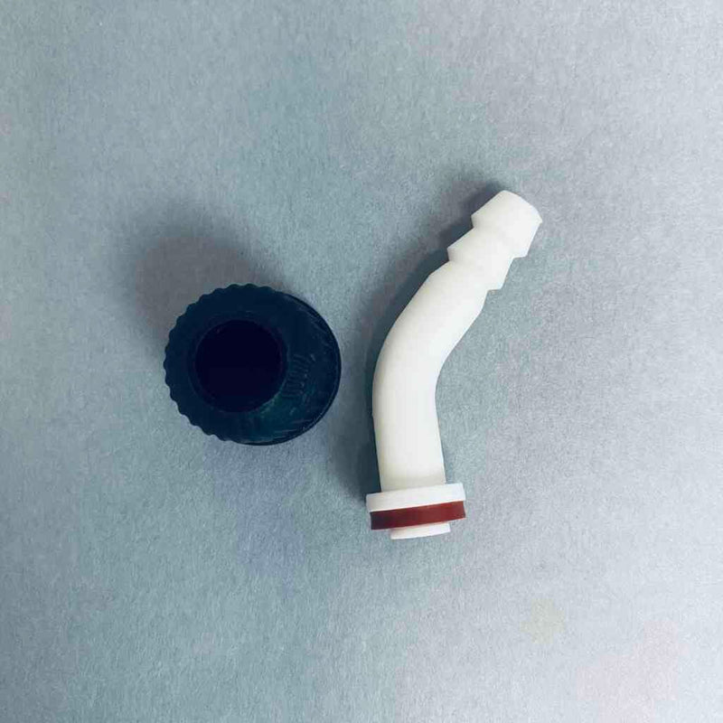 Buchi Bent Hose Barb Set GL14 Silicone Seal Lot of 6 Hose Barbs Other BUCHI