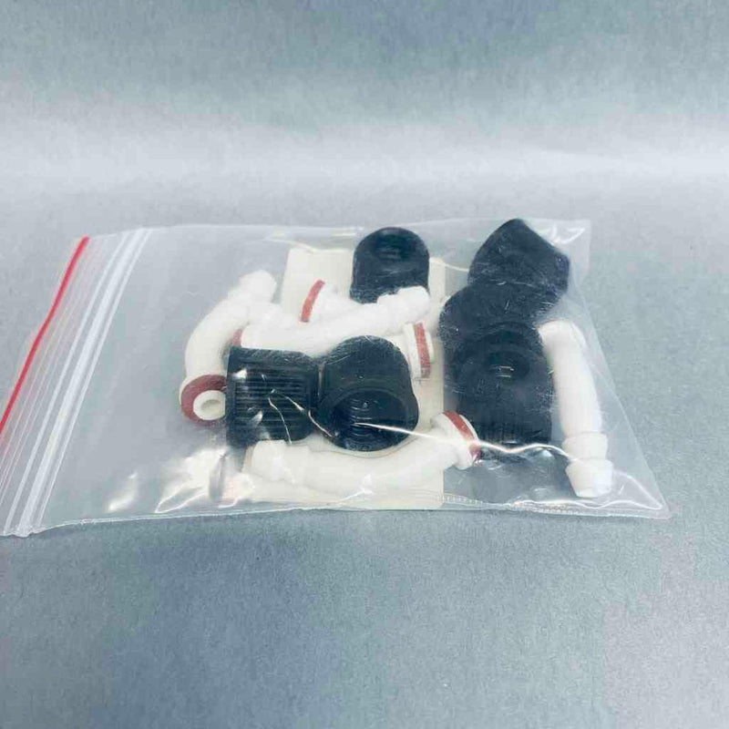 Buchi Bent Hose Barb Set GL14 Silicone Seal Lot of 6 Hose Barbs Other BUCHI