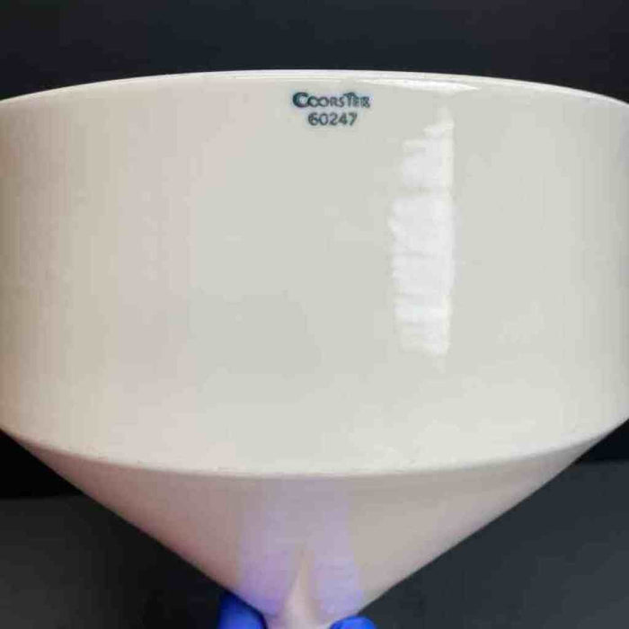 Buchner Funnel 2000 ml Porcelain with 186 mm Plate Diameter CoorsTek Funnels CoorsTek