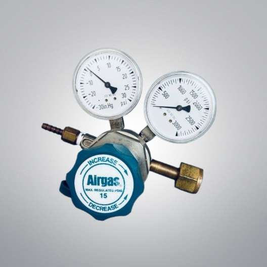 Airgas Gas Regulator Two Stage Analytical 15 PSIG Maximum Regulated Pressure