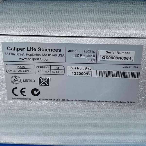 Caliper Life Sciences LabChip Electrophoresis System Easy Reader II GX II Other Medical & Lab Equipment Caliper Life Sciences