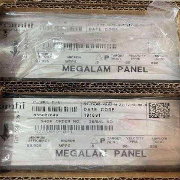Camfil Megalam Panel Filter H14 698 CFM 47 x 24 x 3 in. Filters Camfil