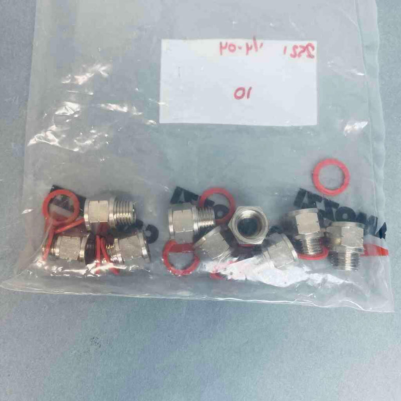 Camozzi 1/4-04 Adapter Fitting 1/4 in. NPT Pack of 9 Fittings Other Fittings & Adapters Camozzi