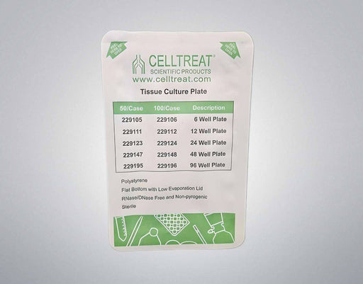 Celltreat Microplate 12 Wells Case of 50 Plates Lab Consumables::Storage and Culture Plates CELLTREAT