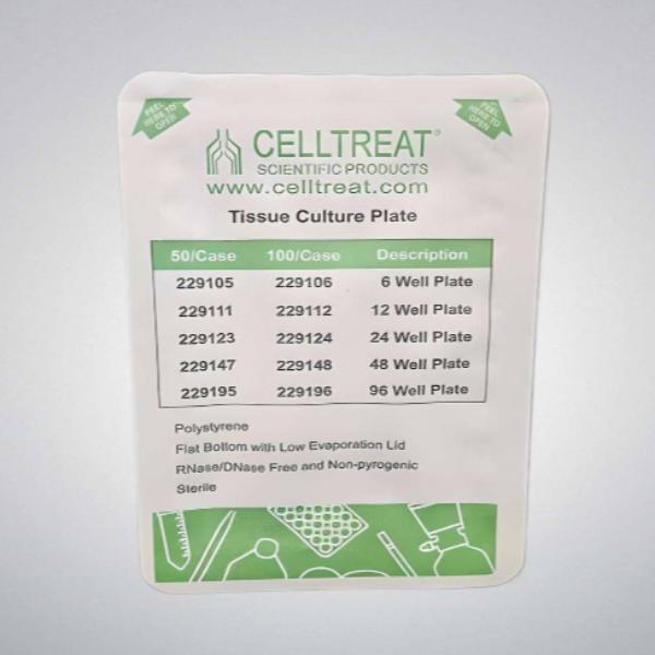 Celltreat Microplate 12 Wells Case of 50 Plates Lab Consumables::Storage and Culture Plates CELLTREAT