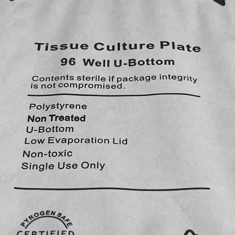 CELLTREAT Microplate with Lid 96 Well 300 ul PS Pack of 50 Plates Microplates Celltreat