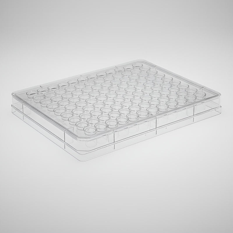 CELLTREAT Microplate with Lid 96 Well 300 ul PS Pack of 50 Plates Microplates Celltreat