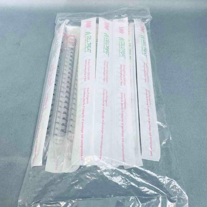 CellTreat Serological Pipette 100 ml Individually Wrapped Total of 50 Pipets Pipets & Pipette Tips Celltreat