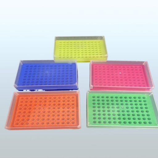 Centrifuge Tube Rack with Lid for 96 Tubes 0.2 ml 30 Racks Lab Consumables::Tubes, Vials, and Flasks Heathrow Scientific