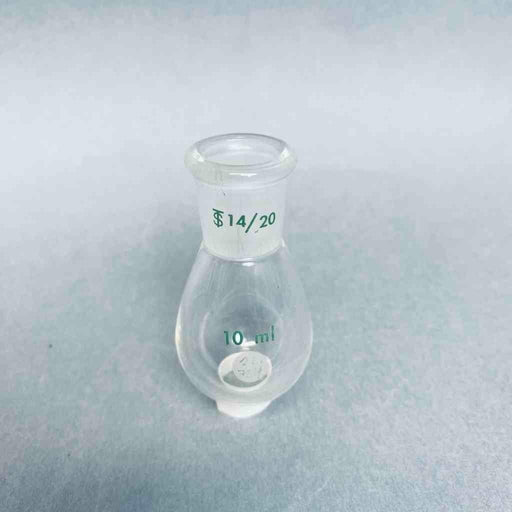 Chemglass 10 ml Heavy Wall Recovery Flask 14/20 Outer Joint - Lot of 5 Flasks Jointed Glassware Chemglass