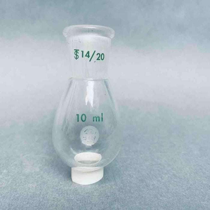 Chemglass 10 ml Heavy Wall Recovery Flask 14/20 Outer Joint - Lot of 5 Flasks Jointed Glassware Chemglass
