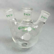 Chemglass 100 ml 3-Neck Flask Heavy Wall 14/20 Outer Joint Set of 6 Glassware Chemglass