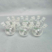 Chemglass 100 ml 3-Neck Flask Heavy Wall 14/20 Outer Joint Set of 6 Glassware Chemglass