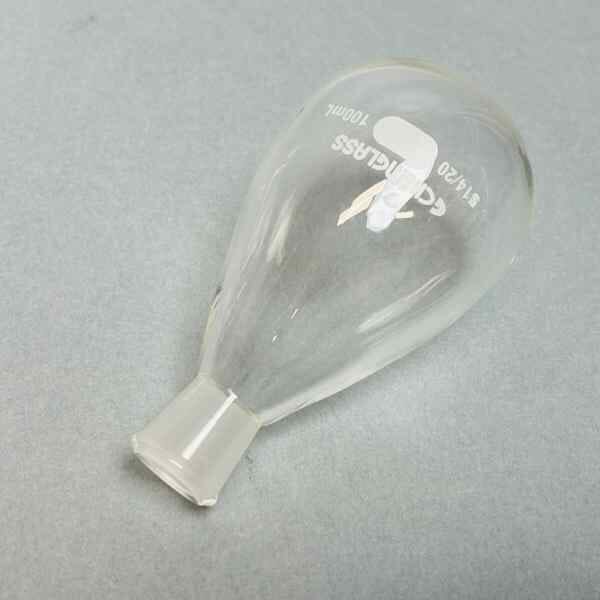 Chemglass 100 ml Single Neck Evaporating Flask 14/20 Outer Joint Set of 6 Glassware Chemglass