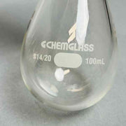 Chemglass 100 ml Single Neck Evaporating Flask 14/20 Outer Joint Set of 6 Glassware Chemglass