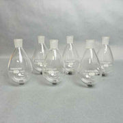 Chemglass 100 ml Single Neck Evaporating Flask 14/20 Outer Joint Set of 6 Glassware Chemglass