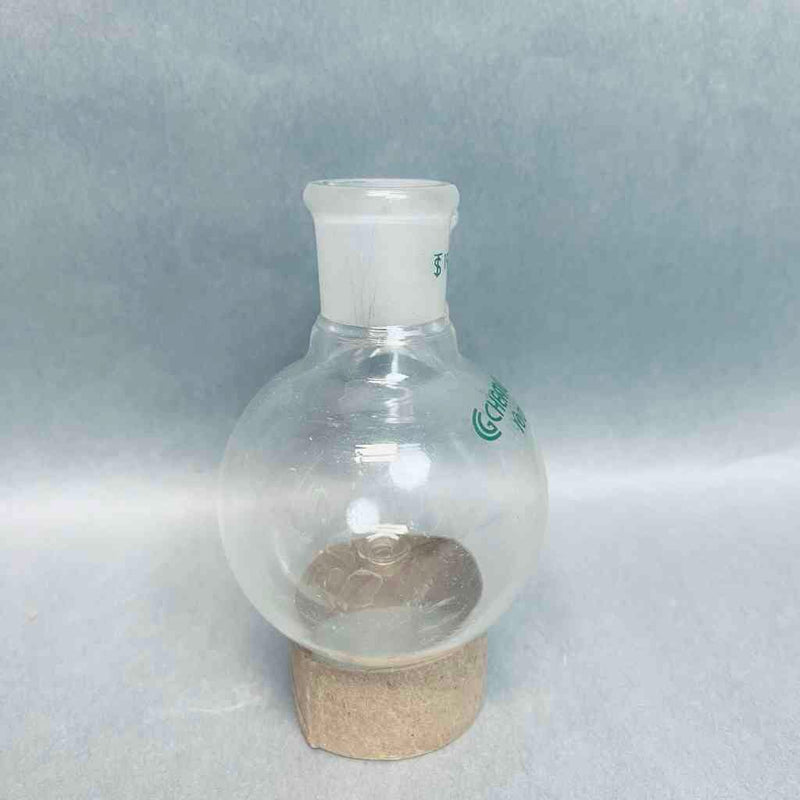 Chemglass 2 Neck Heavy Wall Round Bottom Flask 19/22 CN 14/20 SN 100 ml Angled Jointed Glassware Chemglass