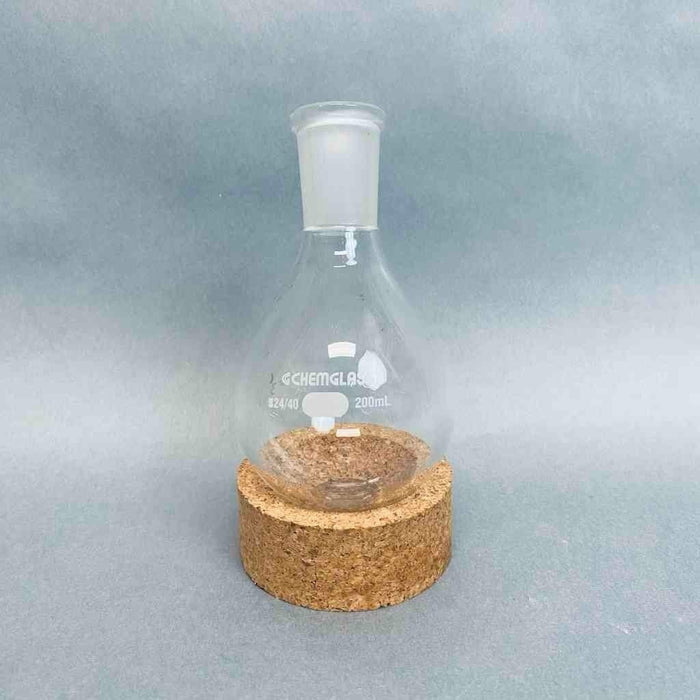Chemglass 200 ml Evaporating Recovery Flask 24/40 Outer Joint - Lot of 3 Flasks Jointed Glassware Chemglass