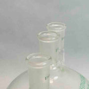 Chemglass 2000 ml Round Bottom 3 Neck Flask Heavy Wall 24/40 Standard Taper Outer Joints Glassware Chemglass
