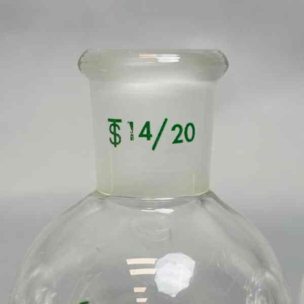Chemglass 25 ml Pear Shaped Flask Heavy Wall 14/20 Outer Joint Set of 6 Glassware Chemglass