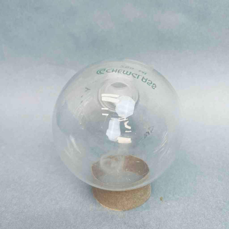 Chemglass 250 ml Single Neck Round Bottom Flask Chipped 24/40 Outer Joint - Lot of 5 Flasks Jointed Glassware Chemglass