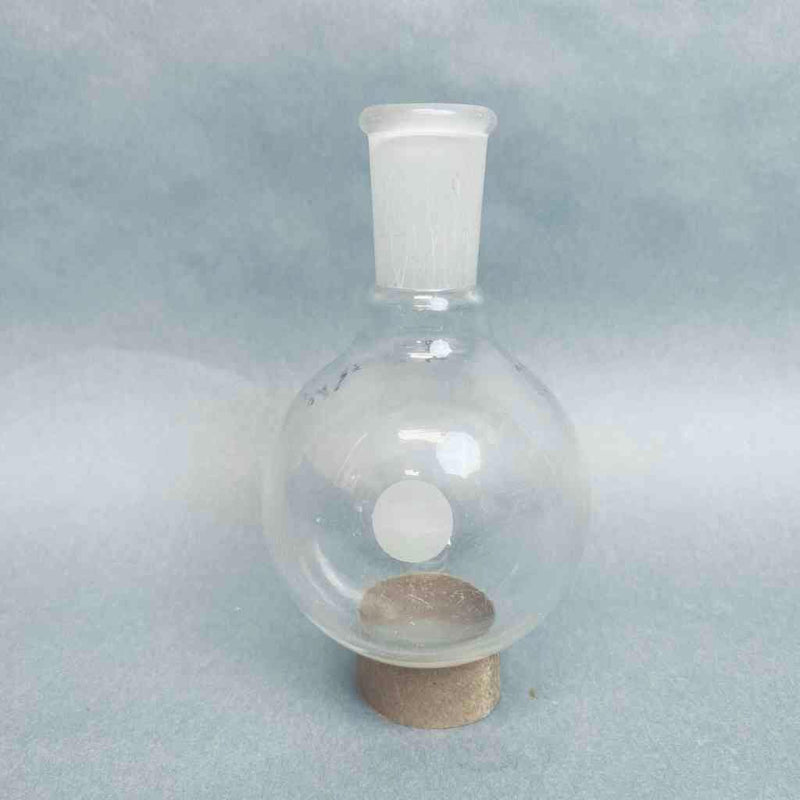 Chemglass 250 ml Single Neck Round Bottom Flask Chipped 24/40 Outer Joint - Lot of 5 Flasks Jointed Glassware Chemglass