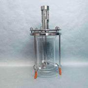 Chemglass 2L Bioreactor Vessel with Agitator Assy, Headplate, and Stand Bioreactors & Fermenters Applikon