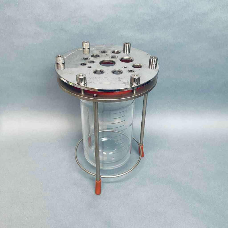 Chemglass 2L Bioreactor Vessel with Headplate and Stand Bioreactors & Fermenters Applikon