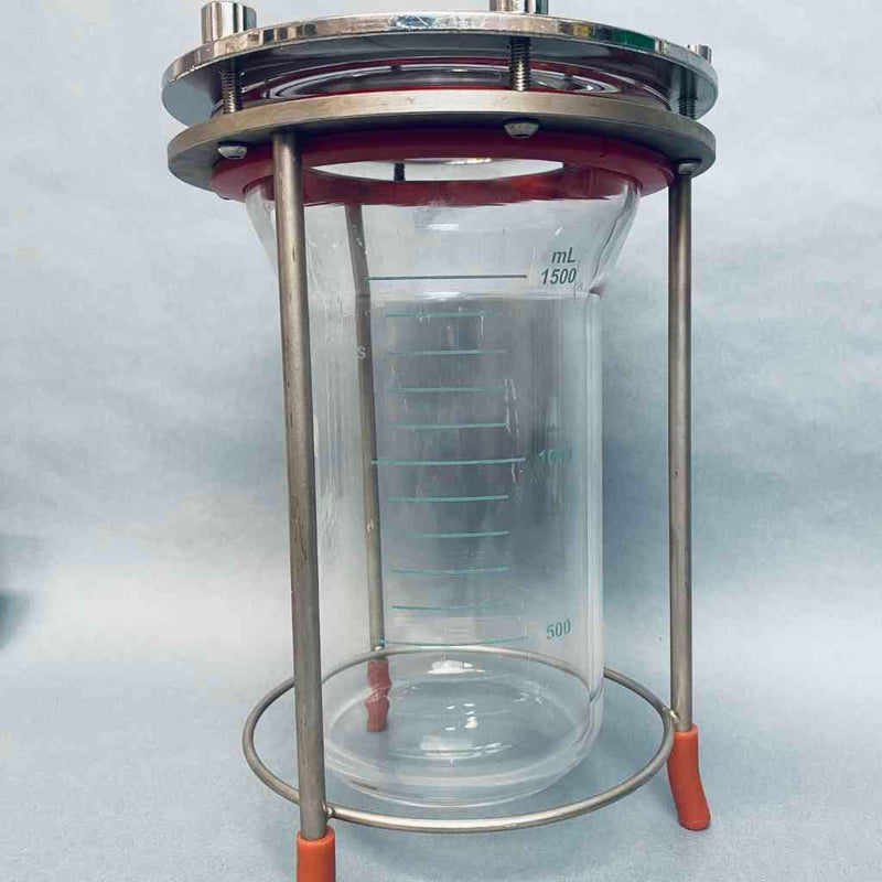 Chemglass 2L Bioreactor Vessel with Headplate and Stand Bioreactors & Fermenters Applikon