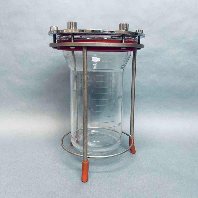 Chemglass 2L Bioreactor Vessel with Headplate and Stand Bioreactors & Fermenters Applikon