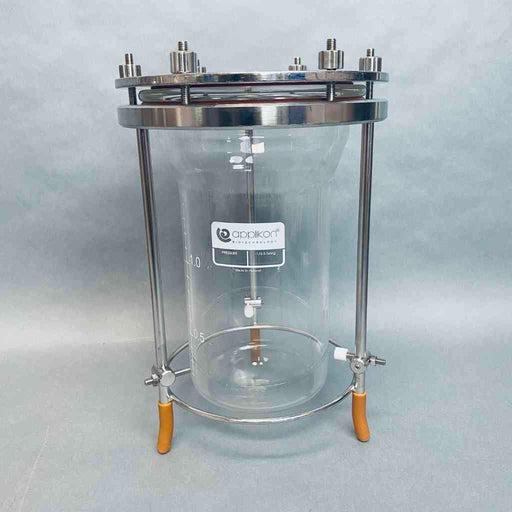 Chemglass 2L Bioreactor Vessel with Headplate and Stand Bioreactors & Fermenters Applikon