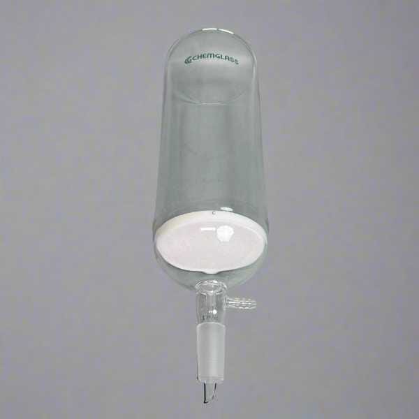 Chemglass 2L Buchner Filter Funnel Lower Vacuum Assembly Fine Frit Glassware Chemglass