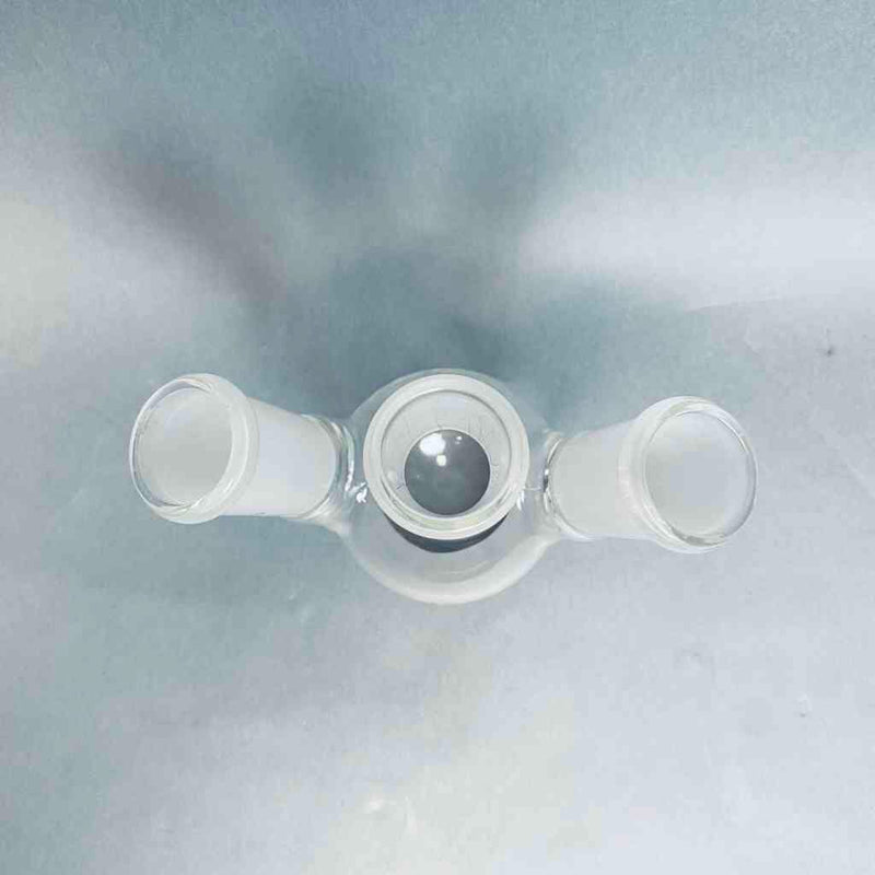 Chemglass 3-Neck Round Bottom Flask 125 ml 24/40 Joints Angled Jointed Glassware Chemglass