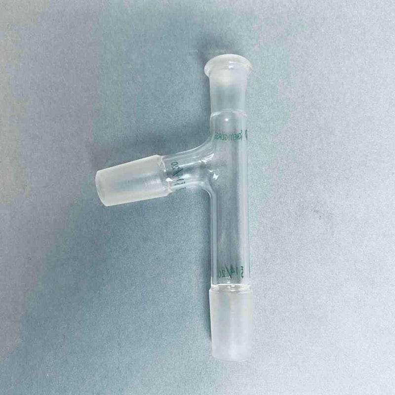 Chemglass 3 Way Adapter 14/20 Inner Joints 10/18 Thermometer Joint Jointed Glassware Chemglass