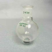 Chemglass 50 ml Round Bottom Flask 14/20 Outer Joint Set of 8 Glassware Chemglass