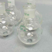 Chemglass 50 ml Round Bottom Flask 14/20 Outer Joint Set of 8 Glassware Chemglass