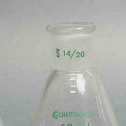 Chemglass 50 ml Single Neck Evaporating Flask 14/20 Outer Joint Set of 6 Glassware Chemglass