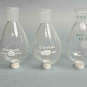 Chemglass 50 ml Single Neck Evaporating Flask 14/20 Outer Joint Set of 6 Glassware Chemglass