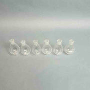 Chemglass 50 ml Single Neck Evaporating Flask 14/20 Outer Joint Set of 6 Glassware Chemglass