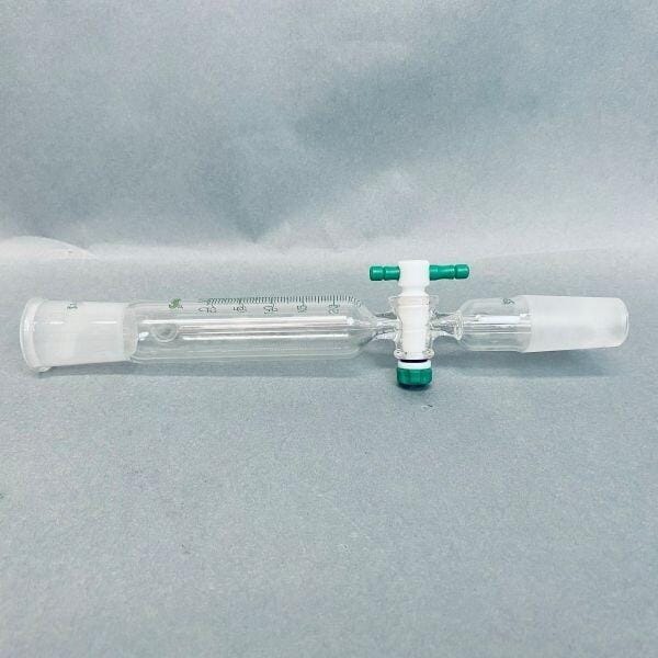 Chemglass Addition Funnel 25 ml Graduated 24/40 Joint with PTFE Stopcock Jointed Glassware Chemglass