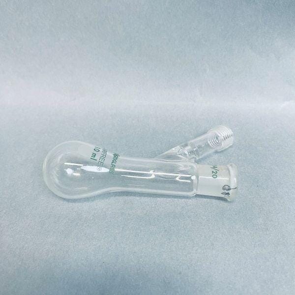 Chemglass Airfree Schlenk Reaction Flask 10 ml 14/20 Outer Joint Lot of 3 Flasks Jointed Glassware Chemglass