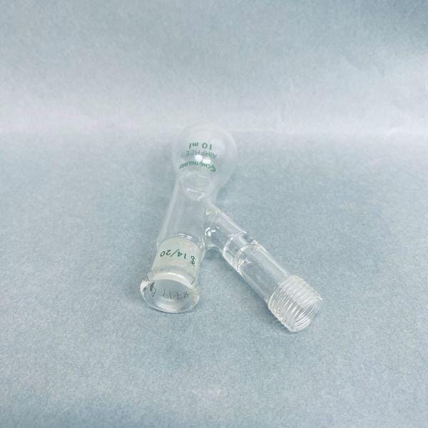 Chemglass Airfree Schlenk Reaction Flask 10 ml 14/20 Outer Joint Lot of 3 Flasks Jointed Glassware Chemglass