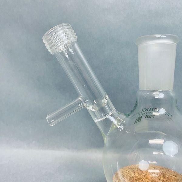 Chemglass Airfree Schlenk Reaction Flask 250 ml 24/40 Outer Jointed Glassware Chemglass
