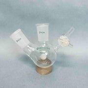 Chemglass Airfree Schlenk Round Bottom Flask 100 ml 2 Neck with 24/40 Joints Jointed Glassware Chemglass