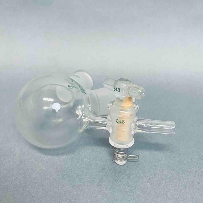Chemglass Airfree Schlenk Round Bottom Flask 100 ml 2 Neck with 24/40 Joints Jointed Glassware Chemglass