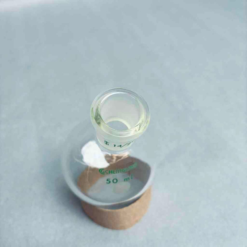 Chemglass Apollo Single Neck Flask 50 ml Heavy Wall 14/20 Outer Joint - Lot of 3 Flasks Lab Flasks Chemglass