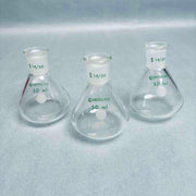 Chemglass Apollo Single Neck Flask 50 ml Heavy Wall 14/20 Outer Joint - Lot of 3 Flasks Lab Flasks Chemglass