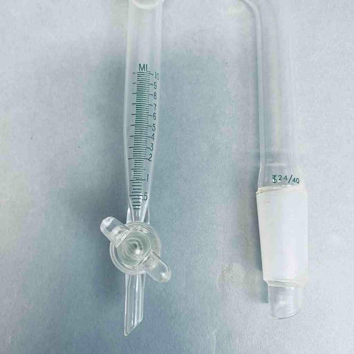 Chemglass Barrett Distilling Receiver 10 ml 24/40 Joints with Glass Stopcock Jointed Glassware Chemglass