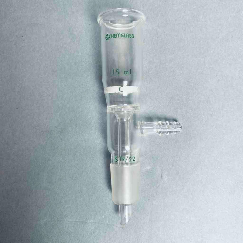Chemglass Buchner Filter Funnel 15 ml 19/22 Lower Vaccum Assy Coarse Frit Funnels Chemglass